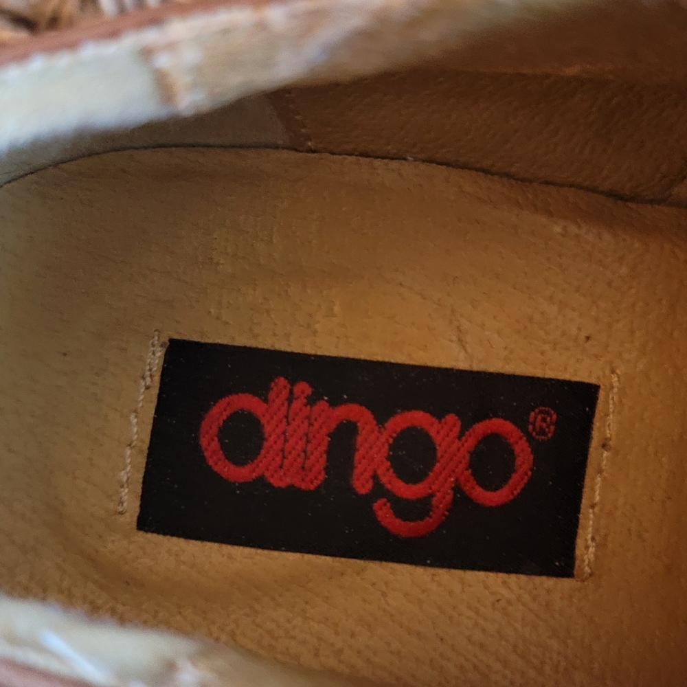 Dingo Brown Tan Leather Western BOHO Style Ankle Booties 7.5 - Picture 3 of 11